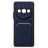 Чехол-накладка - SC337 с картхолдером для "Xiaomi Redmi A3" (dark blue) (228809)