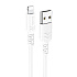 Кабель USB - Apple lightning Hoco X62 12W 100см 2,4A  (white)