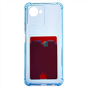 Чехол-накладка - SC276 с картхолдером для "OPPO realme C30" (blue)