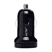 Адаптер Автомобильный Activ CAU1-1A-01 1USB/5V/1A (black) ..