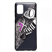 Чехол-накладка - SC185 для "Samsung SM-A315 Galaxy A31" (001) (black/purple)