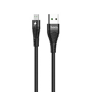 Кабель USB - micro USB Hoco U53 Flash  120см 4A  (black)