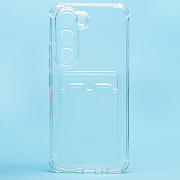 Чехол-накладка - SC276 с картхолдером для "Tecno Spark 40 Pro" (transparent) (241175)