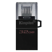 Флэш накопитель USB 32 Гб Kingston DataTraveler MicroDuo3 G2 3.0 OTG (micro USB/USB) (black)