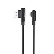 Кабель USB - Apple lightning Borofone BX58 Lucky 12W 100см 2,4A  (black)