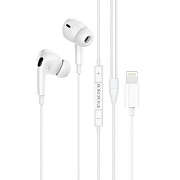 Проводные наушники с микрофоном внутриканальные Borofone BM85 Pro Native Lightning  (white)