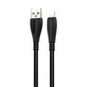 Кабель USB - Apple lightning Borofone BX38 Cool  100см 2,4A  (black)