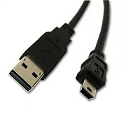 Кабель USB - mini USB Activ 7,5W 100см 1,5A  (black)