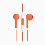 Проводные наушники с микрофоном вкладыши - MD827ZM Jack 3,5  (orange)