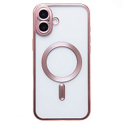 Чехол-накладка - SM027 SafeMag для "Apple iPhone 16 Plus" (pink)