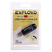 Флэш накопитель USB 8 Гб Exployd 650 (black)