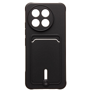 Чехол-накладка - SC304 с картхолдером для "Tecno Spark 30 Pro" (black) (237679)