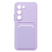 Чехол-накладка - SC337 с картхолдером для "Tecno Spark 40 Pro" (light violet) (241174)