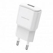 Адаптер Сетевой с кабелем Borofone BA48A Orion USB 2,1A/10W (USB/Micro USB) (white)