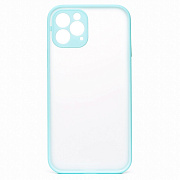 Чехол-накладка - PC041 для "Apple iPhone 12 Pro" (light blue/white)