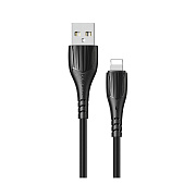 Кабель USB - Apple lightning Borofone BX37 Wieldy 12W 100см 2,4A  (black)