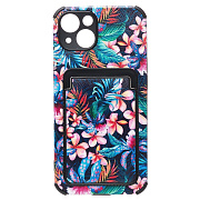 Чехол-накладка - SC284 с картхолдером для "Apple iPhone 13" (007) (multicolor)