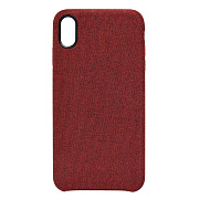 Чехол-накладка - текстиль для "Apple iPhone XS Max" (red)