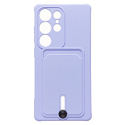 Чехол-накладка - SC304 с картхолдером для "Samsung Galaxy S25 Ultra" (light violet) (239046)
