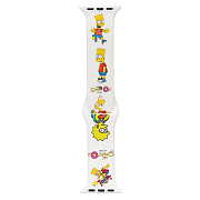 Ремешок - ApW01 Apple Watch 38/40/41 mm силикон (013) (white)