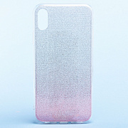 Чехол-накладка - Glamour для "Apple iPhone XR" (rose/silver)
