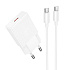 Адаптер Сетевой с кабелем Hoco N72 Mini PD Type-C 3A/20W (Type-C/Type-C) (white)