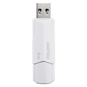 Флэш накопитель USB  8 Гб Smart Buy CLUE (white)