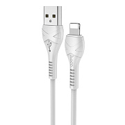 Кабель USB - Apple lightning Hoco X37 Cool power 12W 100см 2,4A  (white)