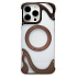 Чехол-накладка - SMZ08 Glassy SafeMag для "Apple iPhone 16 Pro Max" (gold)