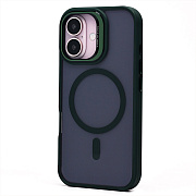 Чехол-накладка - SM026 SafeMag для "Apple iPhone 16" (dark green) (236456)