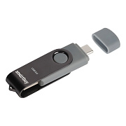 Флэш накопитель USB 256 Гб Smart Buy Twist Dual Type-C/Type-A 3.1 (black) 