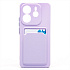 Чехол-накладка - SC337 с картхолдером для "Xiaomi Redmi Note 14 4G" (light violet) (239943)