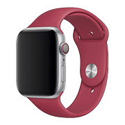 Ремешок - ApW Sport Band Apple Watch 42/44/45/49 mm силикон на кнопке (L) (dark coral)