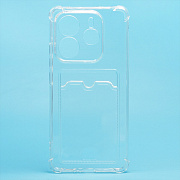 Чехол-накладка - SC276 с картхолдером для "Xiaomi Redmi Note 14 5G Global" (transparent) (238785)