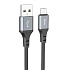 Кабель USB - micro USB Hoco X86 Spear 12W 100см 2,4A  (black)