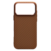 Чехол-накладка - MosBros (PC)  для "Apple iPhone 17 Pro Max" (J298) (brown)