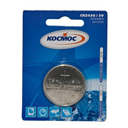 Элемент литиевый Космос CR2430 (1-BL) (12/72)