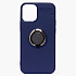 Чехол-накладка - SC131 для "Apple iPhone 12 mini" + кольцо держатель (blue)