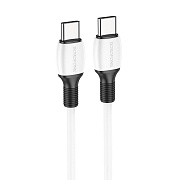 Кабель Type-C - Type-C Borofone BX84 60W 100см 3A  (white)
