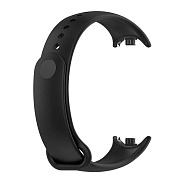 Ремешок - WB13 силикон на кнопке Xiaomi Mi Band 9 (black)