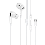 Проводные наушники с микрофоном внутриканальные Borofone BM30 Pro Original Type-C  (white)