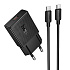 Адаптер Сетевой с кабелем Hoco N72 Mini PD Type-C 3A/20W (Type-C/Type-C) (black)