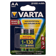 Аккумулятор AA Varta R6 Ni-MH (2100 mAh) (2-BL) (2/20/200) Pre-Ch ..