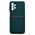 Чехол-накладка - SC315 с картхолдером для "Samsung SM-A135 Galaxy A13 4G" (dark green) (214459)