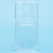 Чехол-накладка - SC336 с картхолдером для "Infinix Hot 40i" (transparent) (228224)