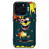 Чехол-накладка - SC335 для "Apple iPhone 14 Pro"  (собака) (dark green)