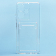 Чехол-накладка - SC276 с картхолдером для "Infinix Hot 30i" (transparent)