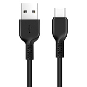 Кабель USB - Type-C Hoco X13 Easy (повр. уп) 12W 100см 2,4A  (black)