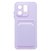 Чехол-накладка - SC337 с картхолдером для "Infinix Hot 50i" (light violet) (237621)