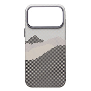 Чехол-накладка - MosBros (PC) для "Apple iPhone 17 Pro Max" (LF47) (gray/white) (242755)